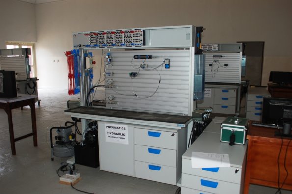 10. One of the Pneumatic and Hydraulic Work Stations