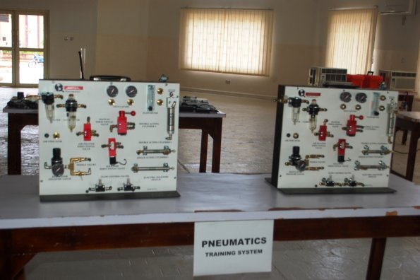 6. A section of the Pneumatics Training Systems